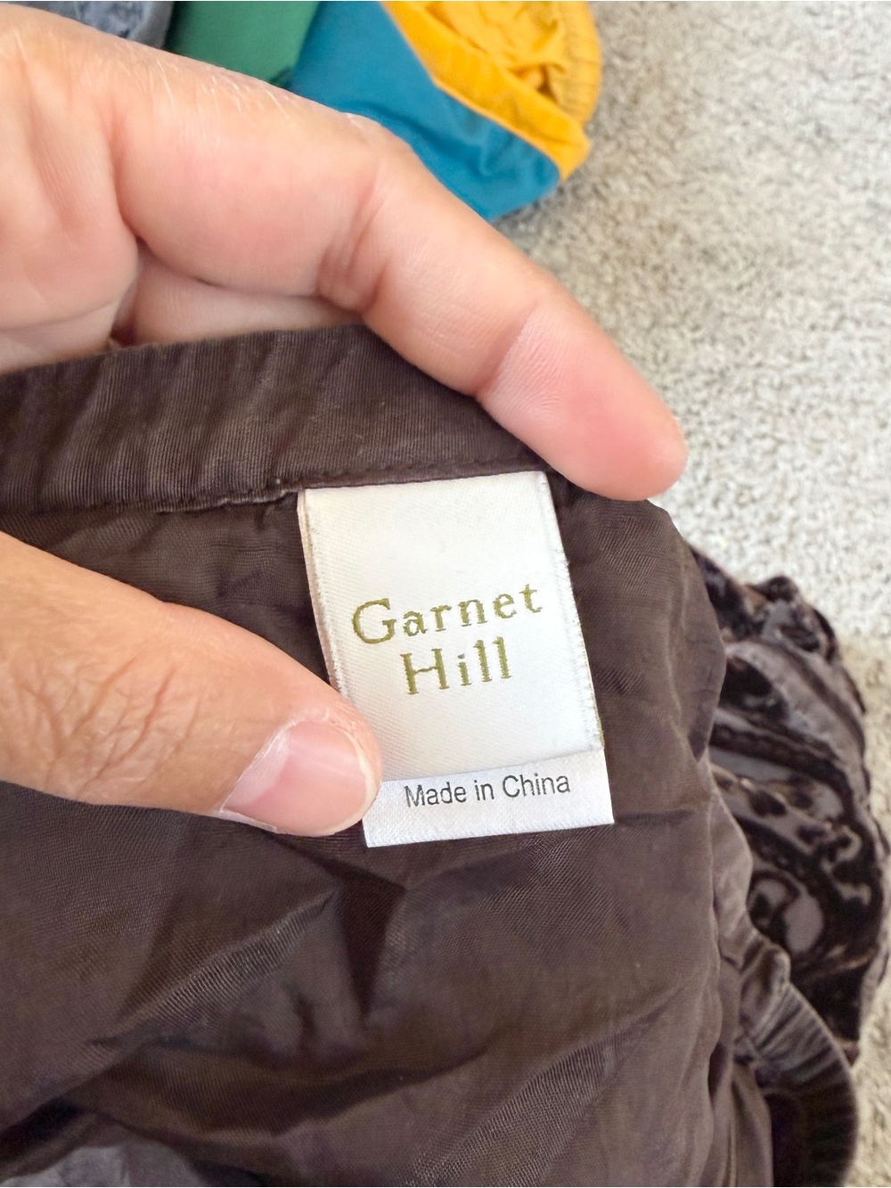 Garnet Hill Black Velvet Burnout Tiered Midi Skirt with Gray Bands - Picture 9 of 12